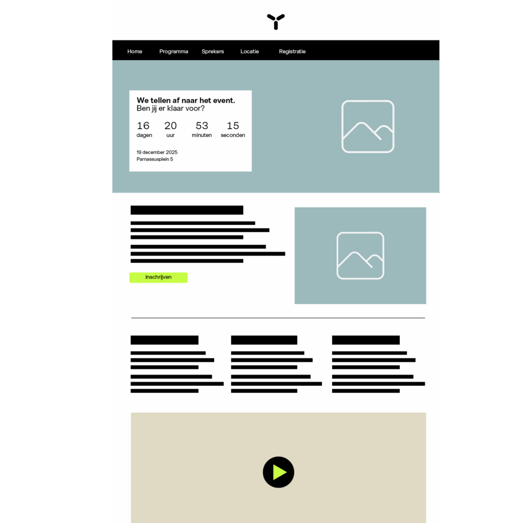 Event website in eigen huisstijl